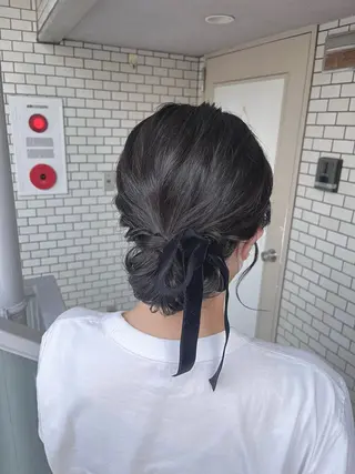 ミディアム 参列♡デートゆるふわ ヘアメイク🎀みゆうのヘアスタイル