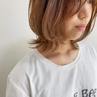 ミディアム レイヤーカット 🇰🇷SAYAのヘアスタイル