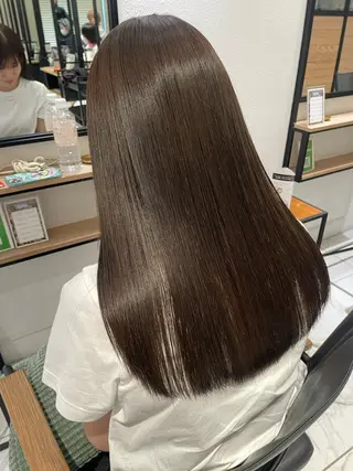 セミロング カラー 弱酸性ストレート 髪質改善/小野寺のヘアスタイル