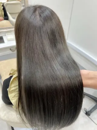 ロング カラー 縮毛矯正×艶カラー /中村勇太のヘアスタイル