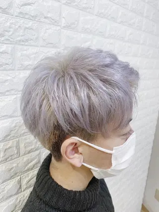 カラー メンズ 福森 みずきのヘアスタイル