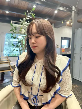 ロング 稲本麻衣 【韓国ヘア】のヘアスタイル