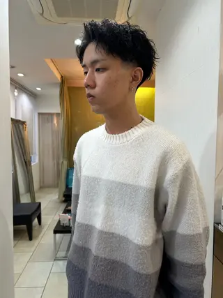 ショート パーマ 似合わせパーマ/ メンズパーマ/しゅうのヘアスタイル