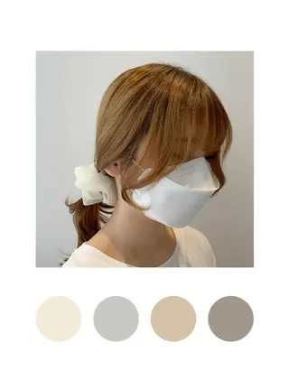 ミディアム ❤︎︎韓国ヘア❤︎︎ 𝑺𝒉𝒊𝒉𝒐のヘアスタイル