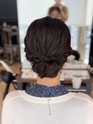 セミロング カラー ヘアアレンジ 髙木美緒🌿 レイヤー/アレンジのヘアスタイル