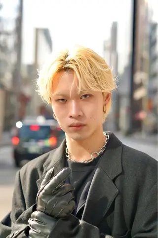 メンズ 矢津田 侑のヘアスタイル