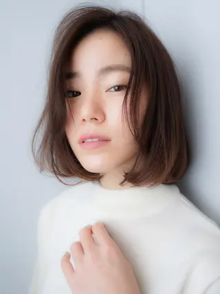 ミディアム カラー レイヤーカット✂️ 横浜No1♡下鳥翔子のヘアスタイル