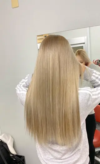 ロング カラー ヘアアレンジ メンズ キッズ ネイル マツエク・マツパ 🧡可愛い色落ち🧡 ハイトーン特化🧡のヘアスタイル