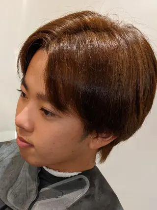 カラー メンズ 深夜まで営業中‼️ レム髪質改善のヘアスタイル