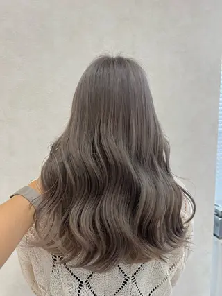 セミロング 韓国風🫧艶カラー 💟ran💟のヘアスタイル