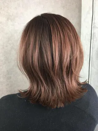ミディアム カラー ツイストスパイラル パーマ✂︎ KYOUのヘアスタイル
