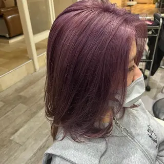 ミディアム カラー カラー職人 なかもと たつひろのヘアスタイル