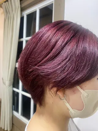 ミディアム カラー ヘアアレンジ TJ天気予報5mm 森　瑞希のヘアスタイル