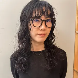 セミロング パーマ 🌿レイヤーボブ/パ ーマ🌿　木梨健太のヘアスタイル