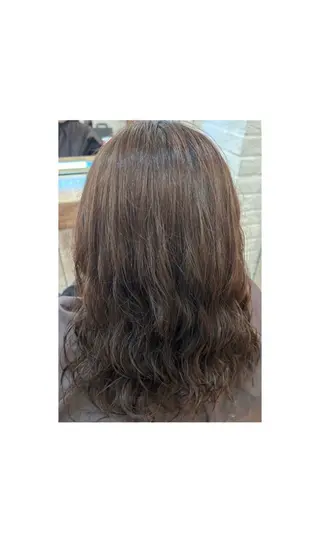 ミディアム パーマ little福岡 mei.𓍯のヘアスタイル