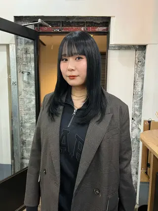 セミロング 🌈いけだ あみ🌷のヘアスタイル