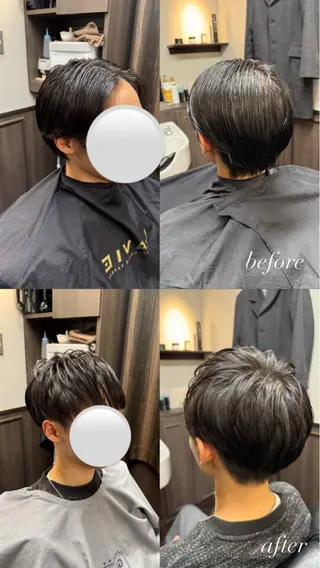 ミディアム LAVIE NEW STANDARD BARBER所属・ナガタ ナナミのヘアスタイル