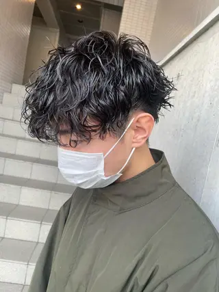パーマ メンズ 大阪美容師 井上智博のヘアスタイル