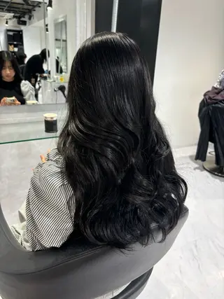 ロング カラー 表参道♡暗髪♡ 艶カラー♡アユミのヘアスタイル
