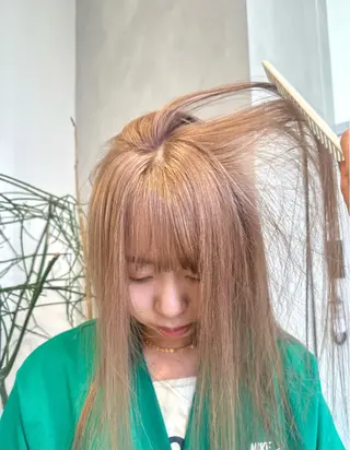 ロング カラー 可愛いベージュ作る 美容師/あかね🧸のヘアスタイル