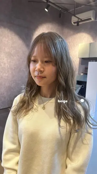 ロング 坂庭 美夢のヘアスタイル