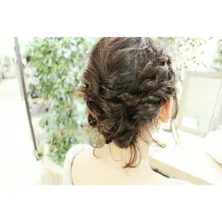 ヘアアレンジ クニモトハルナ ボブ/柔らかカラーのヘアスタイル