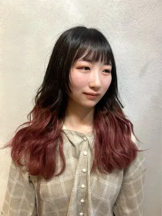 セミロング カラー 最高級髪質改善🥇 小玉美菜のヘアスタイル