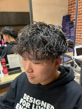 ショート パーマ メンズ 梅田/メンズ専門 /加地光尊のヘアスタイル