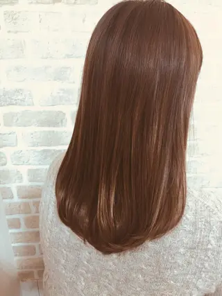 セミロング カラー 髪質改善 LIME 長野駅のヘアスタイル