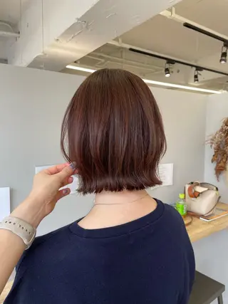 ミディアム カラー MIREI /韓国風 ショート/大阪美容室のヘアスタイル