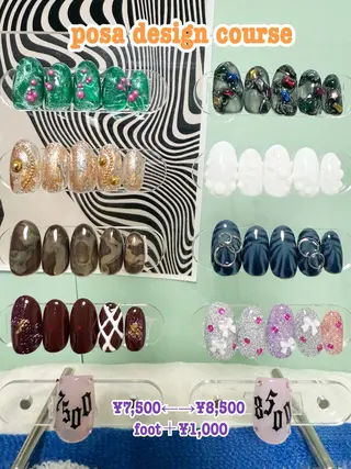 ネイル posa nail モエミのネイルデザイン
