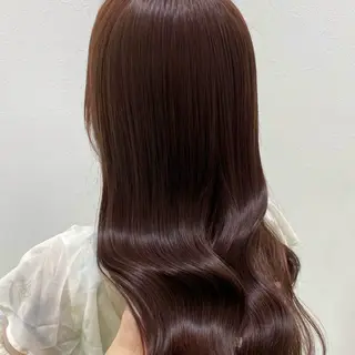 ロング カラー ⟡.·Fuka/ ヘアメ🎀暖色カラーのヘアスタイル