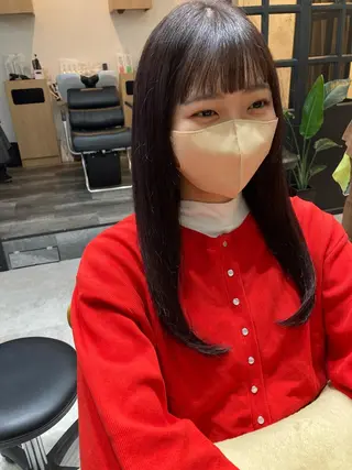 ロング ✨色持ちの良い艶 カラー✨蟹江真世のヘアスタイル