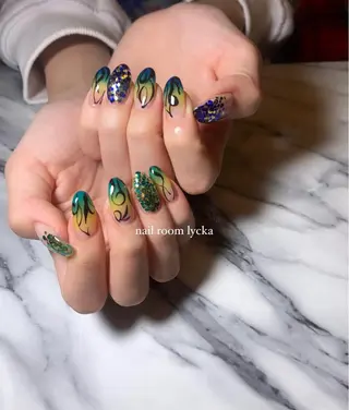 ネイル ﾈｲﾙﾙｰﾑﾘｯｶ 𝐦𝐚𝐲𝐮のネイルデザイン