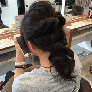 ショート ミディアム セミロング ロング カラー パーマ ヘアアレンジ メンズ キッズ ネイル マツエク・マツパ ひがし さゆりのヘアスタイル