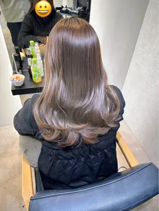 セミロング カラー 💎ReFaで作る 髪質改善💎のヘアスタイル