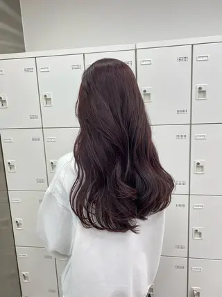 ロング カラー 💖似合わせカラー レイヤー💖縮毛矯正のヘアスタイル