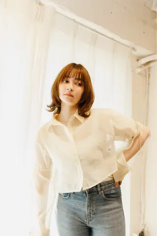 ミディアム カラー ＊UNU＊ RICOのヘアスタイル