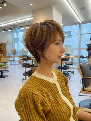 ショート ゆい 似合わせカットのヘアスタイル