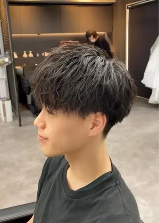 ショート パーマ ヘアアレンジ メンズ ⚡️王道メンズ⚡️ 北千住駅近!のヘアスタイル
