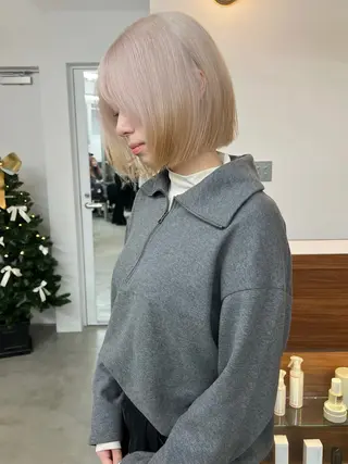 ミディアム いざわりお /梅田/ブリーチのヘアスタイル