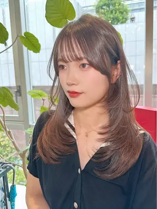 ミディアム 隅野 恭生のヘアスタイル