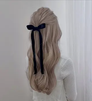 ロング ヘアアレンジ ユカ ヘアメイク/眉毛のヘアスタイル