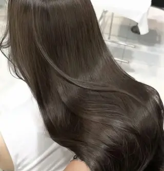 ロング カラー レイヤー/髪質改善 縮毛/ハッシュカットのヘアスタイル