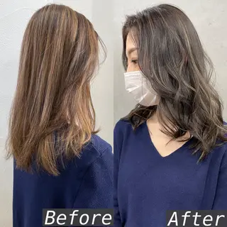 ミディアム カラー 北間 寛哉のヘアスタイル