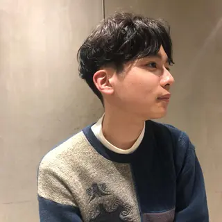 メンズ 🌈圧倒的デザイン パーマ　関和希のヘアスタイル