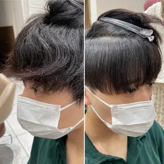 ショート パーマ メンズ 【メンズ縮毛矯正】 田中秀斗のヘアスタイル
