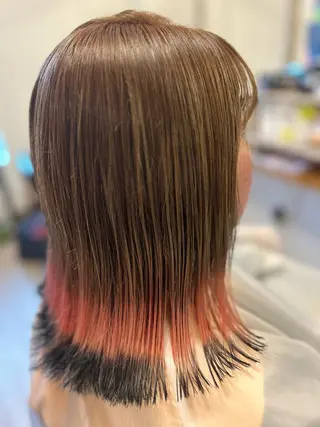 ミディアム カラー uki  uki .yukkey.のヘアスタイル