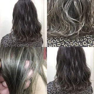 セミロング カラー パーマ ヘアアレンジ メンズ マツエク・マツパ 代表🎀 ふわモテ愛 され髪🩷yumiのヘアスタイル