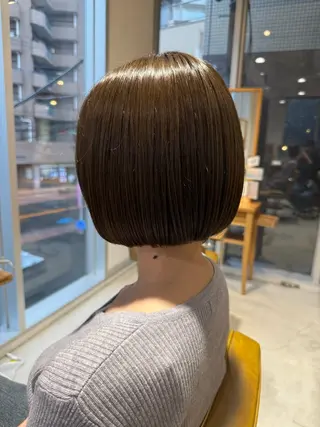ショート カラー 鈴木弥月/大人ボブ× 透明感カラーのヘアスタイル